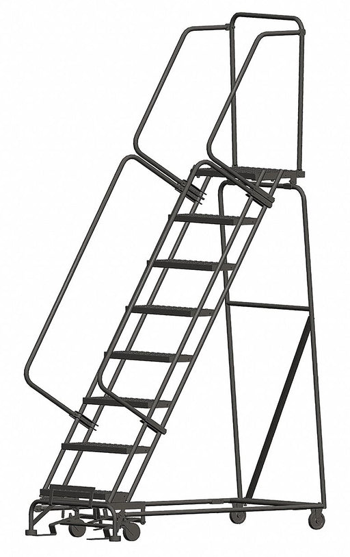 Lockstep Rolling Ladder Steel 80 In.H
