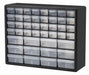Bin Cab 44ClearDrwr Blk 15.75 H ClrDrwr