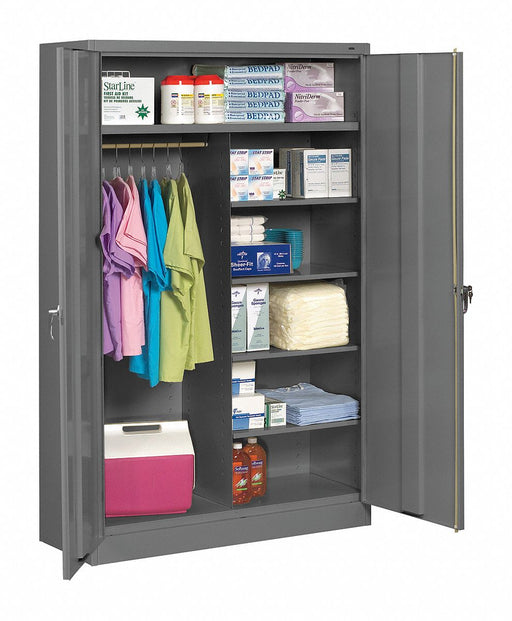 Storage Cabinet 78 x48 x18 MdGry 5Shlv