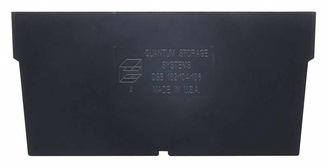 BinDivider 5.5inL Plastic Black PK50