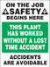Safety Poster 22 in x 17 in Plastic