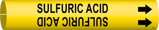 Pipe Marker Sulfuric Acid 2 in H 2 in W
