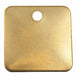 Blank Tag Brass 1 1/2in H 1 1/2in W PK25
