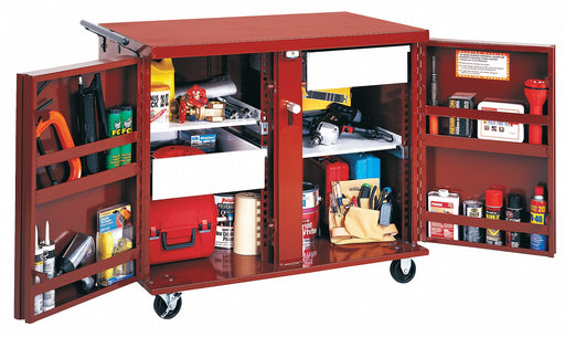 Mobile Cab Bench Steel 43-7/8 W 26-7/8 D