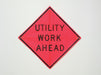 Traffic Sign 36 in x 36 in Orange