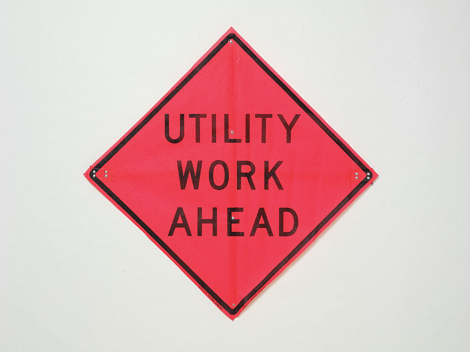 Traffic Sign 36 in x 36 in Orange