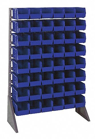 E1532 BinRailFlrRck 15inx54inx36in LdCp 37 lb