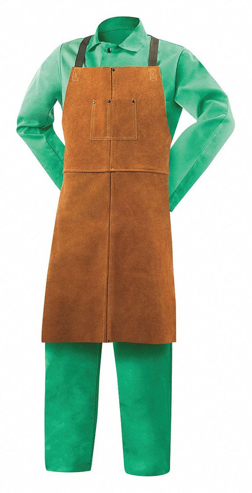 Welding Bib Apron Leather 36 x 24 In