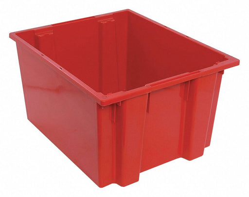 E1884 Stacking NestingTote 23.5inL 19.5inW Red