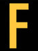 LetterLabel Vinyl 2-7/8inH 1-3/4inW PK25
