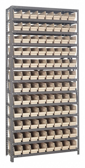 E1515 Bin Shlvng 18inx75inx36in Ivory