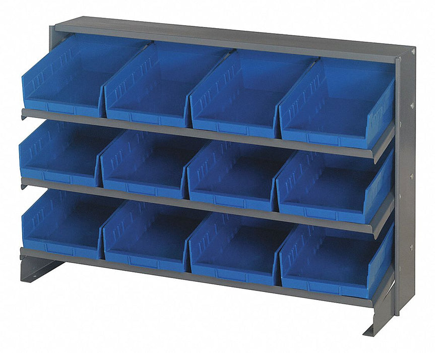 E1542 Bench Pick Rack 12x21x36in Blue