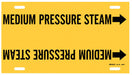 Pipe Marker Medium Pressure Steam 10in H