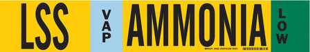 Pipe Marker Ammonia 4 in H 24 in W