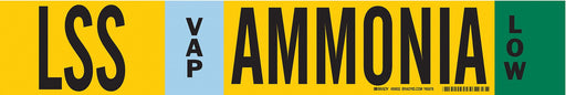 Pipe Marker Ammonia 4 in H 24 in W