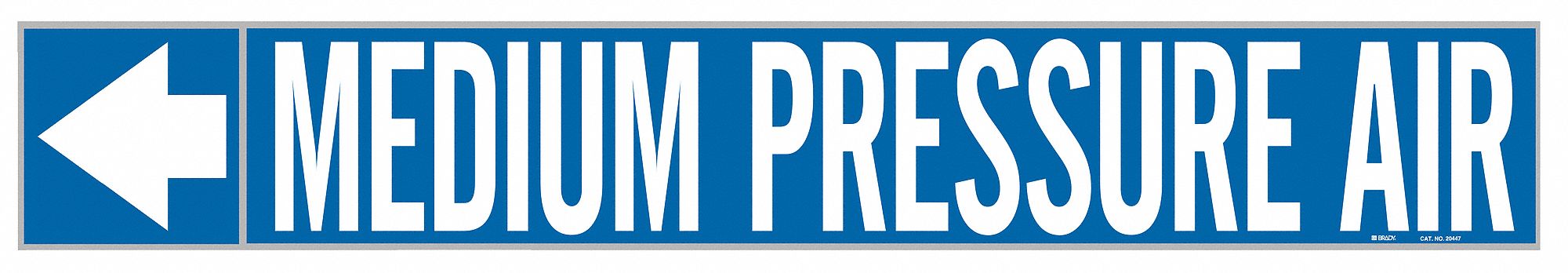 Pipe Mrkr Medium Pressure Air 2in H
