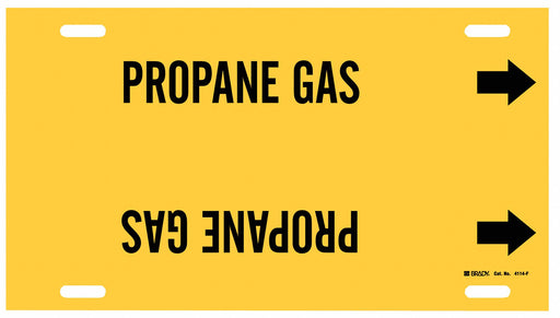 Pipe Marker Propane Gas 8 in H 16 in W