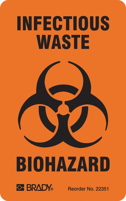 Biohazard Lbl 3inx1 17/20in Paper PK100