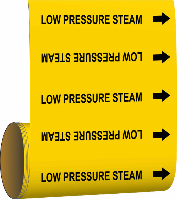 Pipe Mrkr Low Pressure Steam 8in H 8in W
