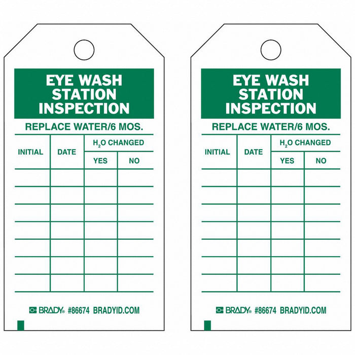 Tag Green/White 5-3/4inH 3inW PK100