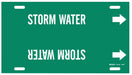 Pipe Marker Storm Water 8 in H 16 in W