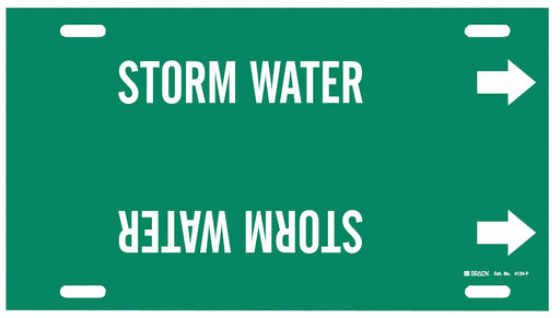 Pipe Marker Storm Water 8 in H 16 in W