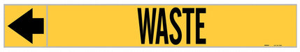 Pipe Marker Waste 2 in H 12 in W