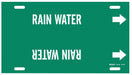 Pipe Marker Rain Water 10 in H 32 in W
