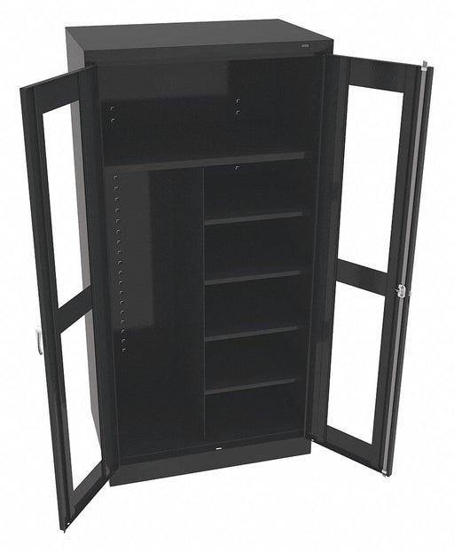 Storage Cabinet 72 x36 x24 Black 5Shlv
