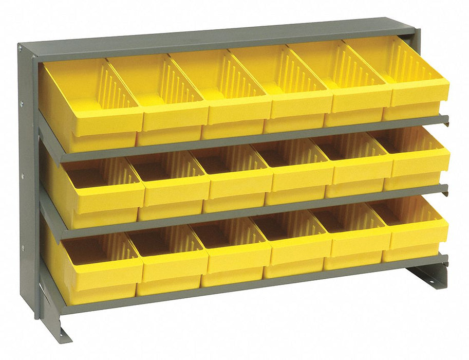 F1586 Bench Pick Rack 12x21x36in Yellow