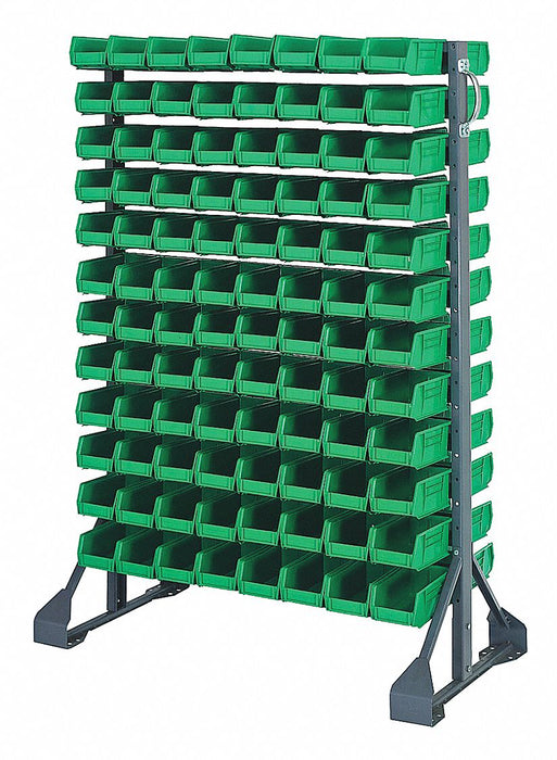 E1535 BinRailFlrRck 20inx54inx36in LdCp 133lb