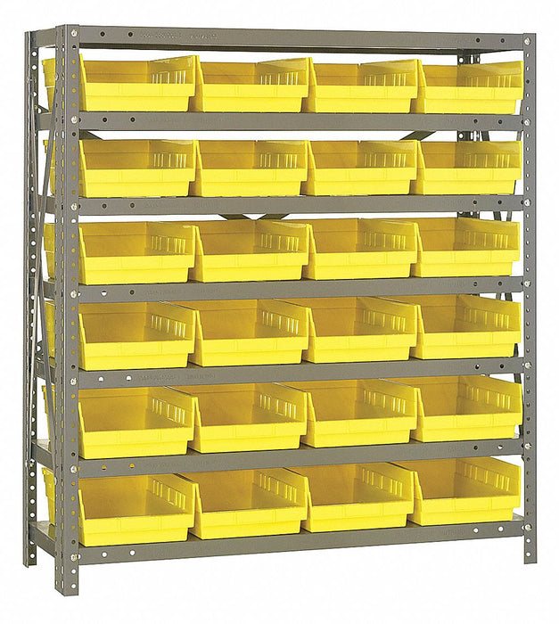 E1513 Bin Shlvng 12inx39inx36in Yellow