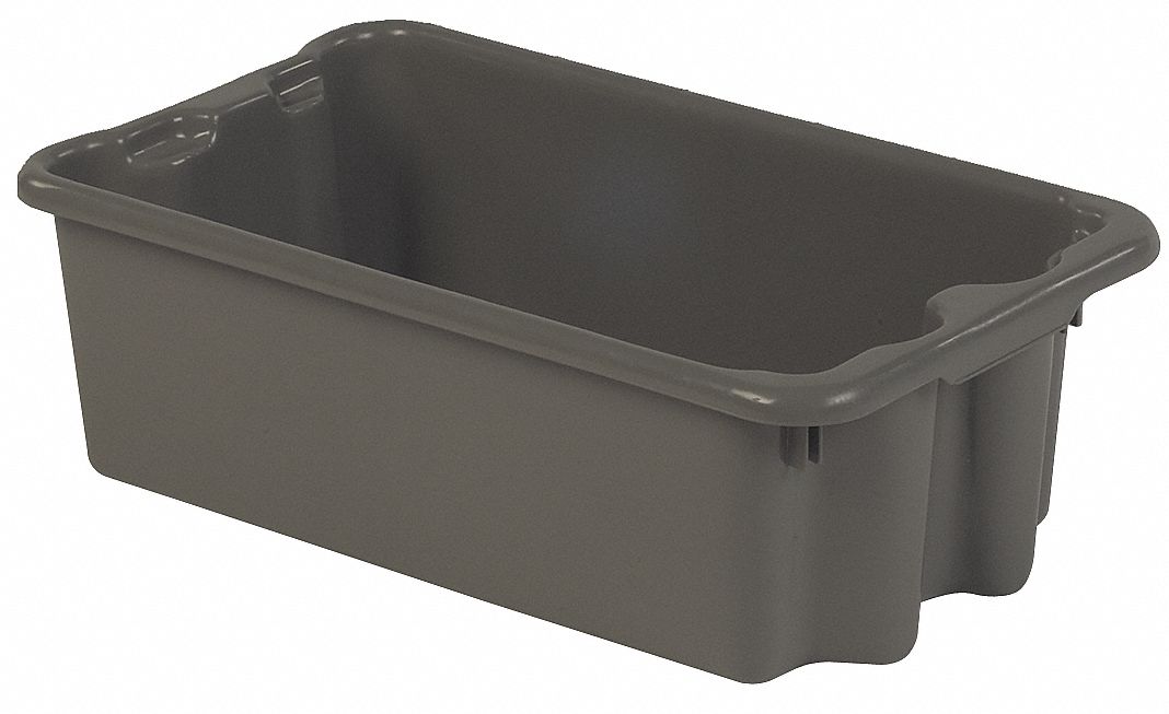 Stckng NstngTote 24inL 14.125inW Gray