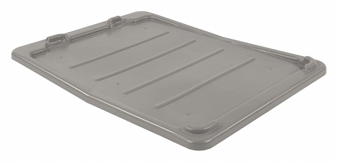 Lid 19.125 in W Plastic Gray