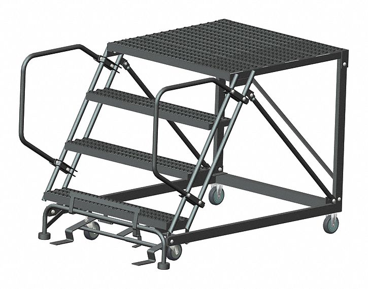 Roll Work Platform Steel Single 40 In.H