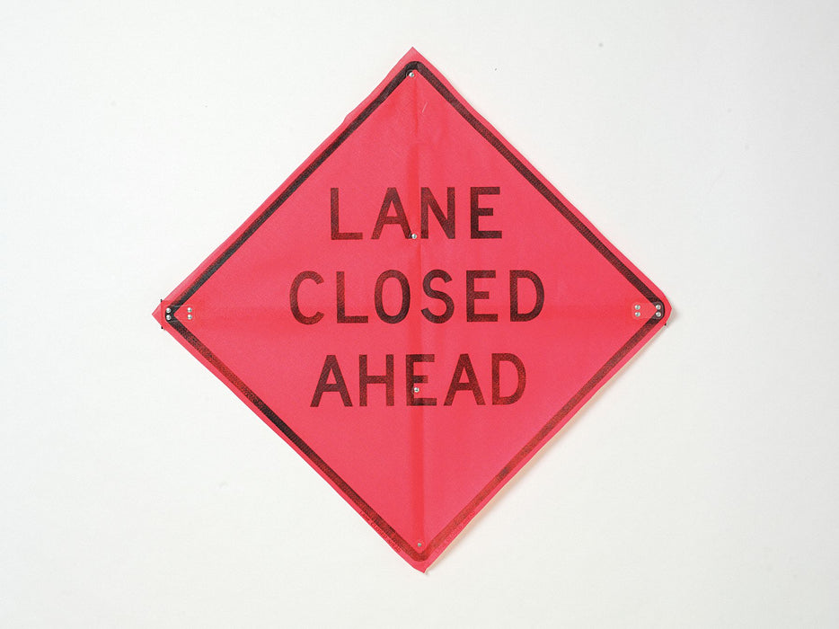 Lane Closed Traffic Sign 36 x 36 