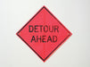 Traffic Sign 36 in x 36 in Orange