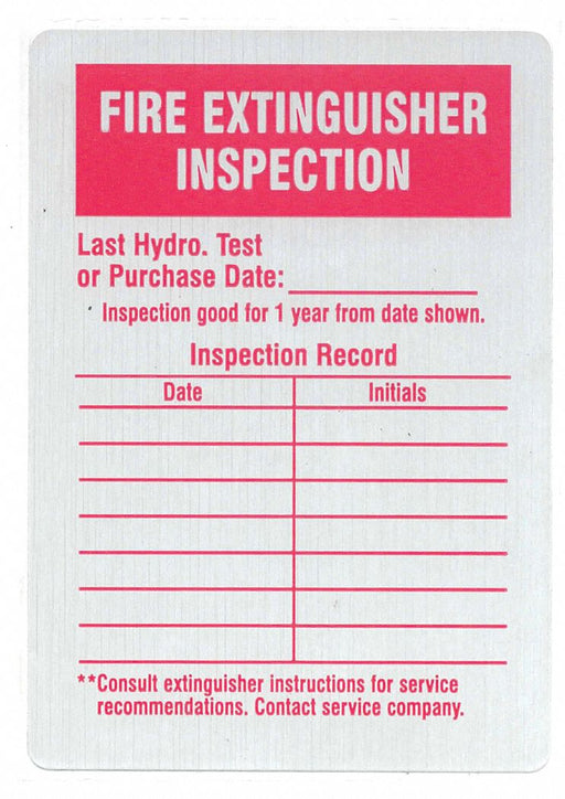 Label Fire Inspection PK25
