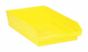 F0620 Shelf Bin Yellow Polypropylene 4 in