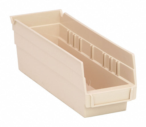 F0613 ShelfBin 11.625inL 4.125inW Plastic