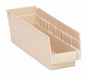 F0613 ShelfBin 11.625inL 4.125inW Plastic