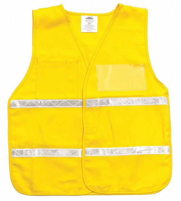 E4207 Safety Vest Yellow Legend Insert Univsl