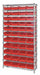 E3959 Bin Shlvng 18inx74inx36in Red