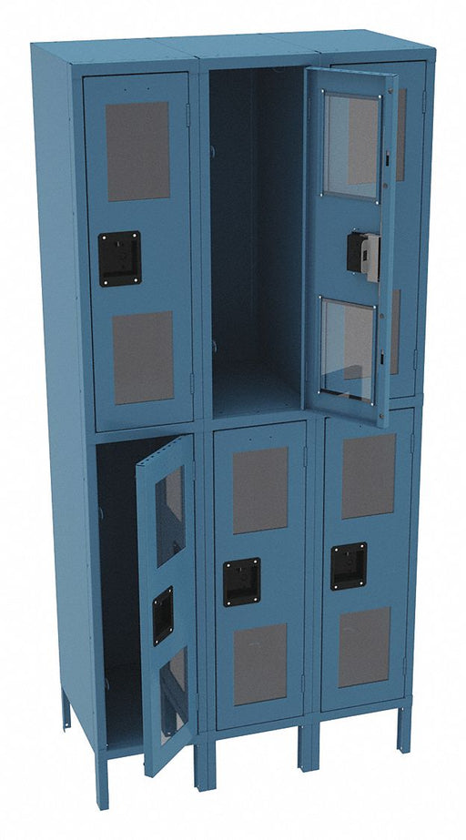 Wrdrb Lckr 2x3Lckr Blue 78 x36 x18 Assm