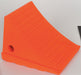 Wheel Chock 6-1/4 H Urethane Orange