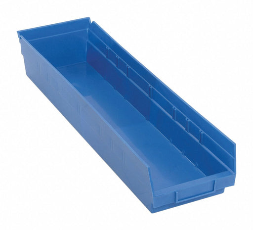F0622 ShelfBin 23.625inL 6.625inW Plastic
