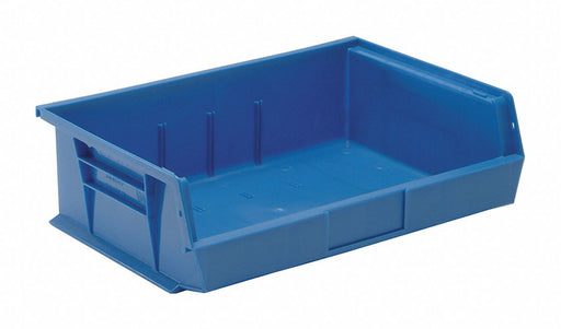 F0606 Hang and Stack Bin Blue PP 5 in