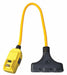 GFCI Yellow 25 ft 3 Outlet 12 AWG