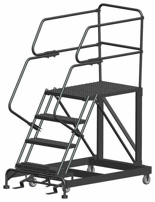 Roll Work Platform Steel Single 40 In.H