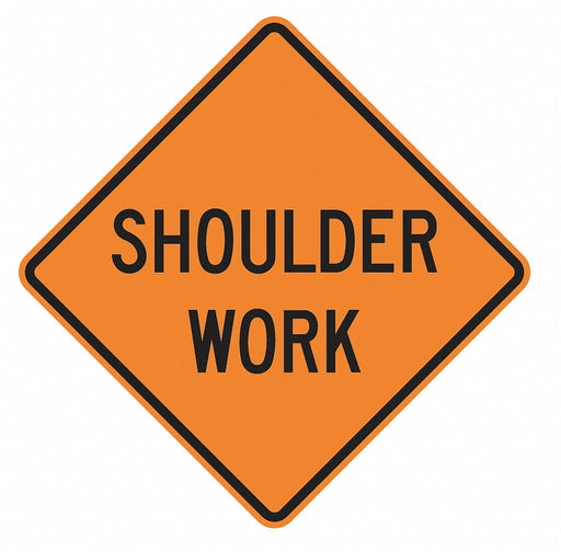 Traffic Sign 30 in x 30 in Orange